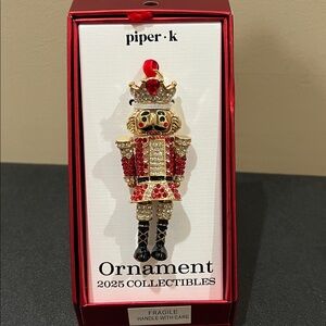 Piper K | Rhinestone Toy Soldier 2025 Collectible Christmas Ornament